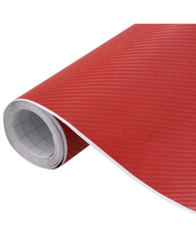 Films 4D de voiture 2 pcs Rouge 100x150 cm | Mobilier & Déco