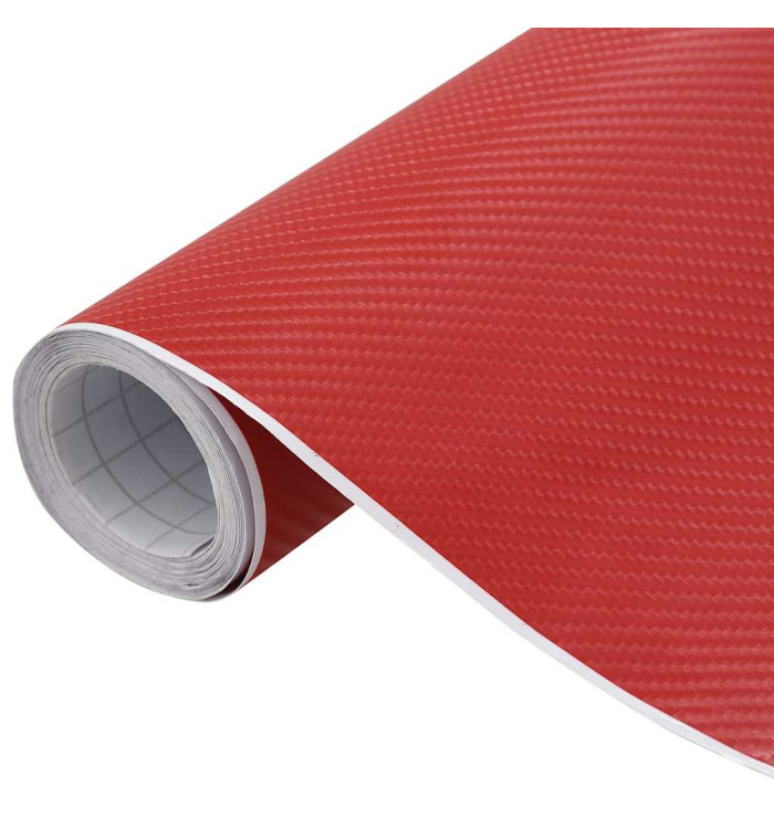 Films 4D de voiture 2 pcs Rouge 100x150 cm | Mobilier & Déco