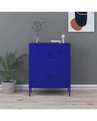 Armoire de rangement Bleu marine 80x35x101,5 cm Acier | Mobilier & Déco