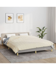 Couverture lestée Crème clair 220x235 cm 15 kg Tissu | Mobilier & Déco