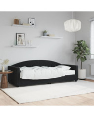 Lit de jour avec matelas noir 80x200 cm velours | Mobilier & Déco
