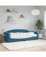 Lit de jour avec matelas bleu 80x200 cm velours | Mobilier & Déco