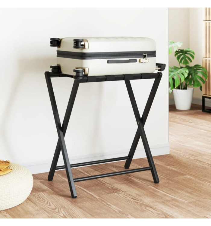 Porte-bagages noir 68,5x38x58 cm bambou | Mobilier & Déco