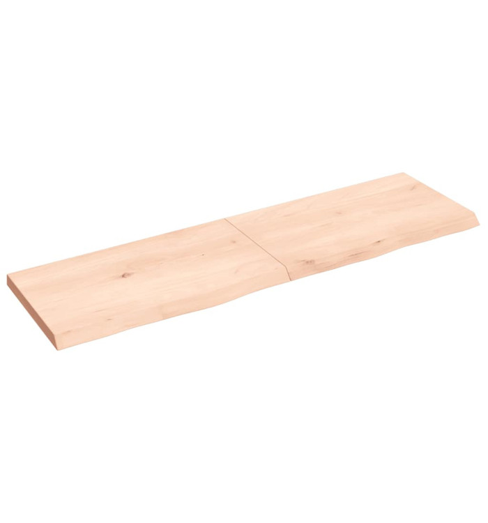 Étagère murale 140x40x(2-4) cm bois de chêne massif non traité | Mobilier & Déco