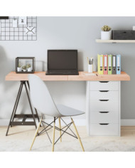 Dessus de table 140x60x(2-6) cm bois de chêne massif non traité | Mobilier & Déco