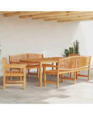 Ensemble à manger de jardin 5pcs Bois de teck massif | Mobilier & Déco