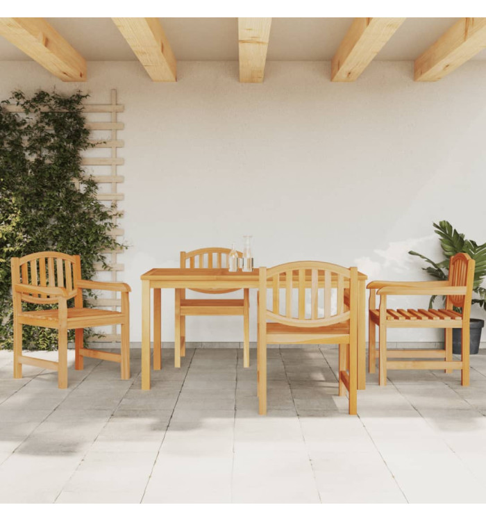 Ensemble à manger de jardin 5pcs Bois de teck massif | Mobilier & Déco