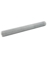 Grillage pour volière acier galvanisé 25x1,5 m argenté | Mobilier & Déco