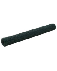 Grillage Acier avec revêtement en PVC 25x1,2 m Vert | Mobilier & Déco