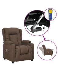 Fauteuil de massage Taupe Tissu | Mobilier & Déco