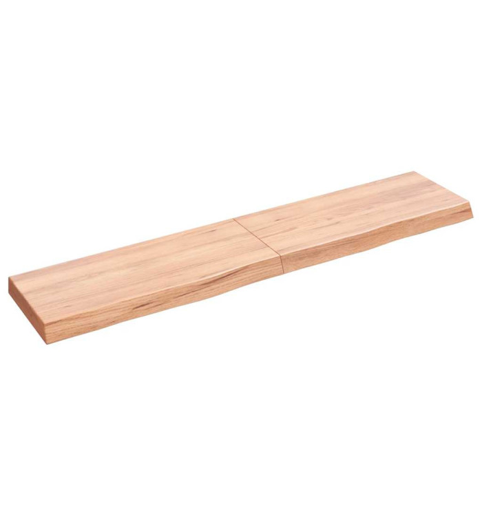Étagère murale marron clair bois chêne massif traité | Mobilier & Déco