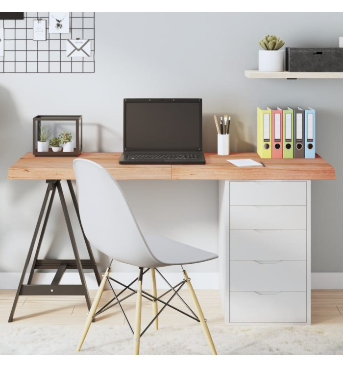 Dessus de table marron clair bois chêne massif traité | Mobilier & Déco