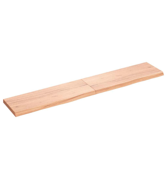 Étagère murale marron clair bois chêne massif traité | Mobilier & Déco