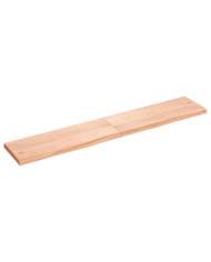 Étagère murale marron clair bois chêne massif traité | Mobilier & Déco