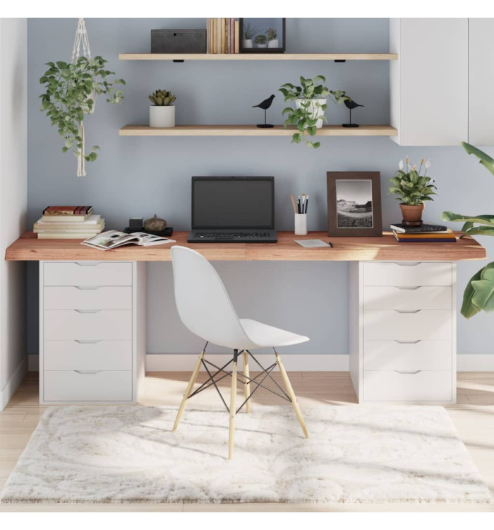 Dessus de table marron clair bois chêne massif traité | Mobilier & Déco