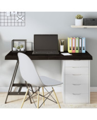 Dessus de table marron foncé bois chêne massif traité | Mobilier & Déco