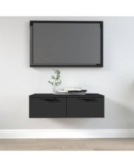 Armoire murale noir 68x30x20 cm bois d'ingénierie | Mobilier & Déco