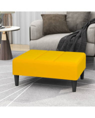 Repose-pied Jaune 78x56x32 cm Velours | Mobilier & Déco