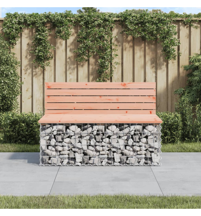 Banc de jardin design gabion 103x70x65cm bois massif de douglas | Mobilier & Déco