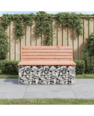 Banc de jardin design gabion 103x70x65cm bois massif de douglas | Mobilier & Déco