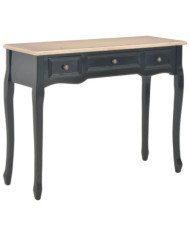 Table de console et coiffeuse avec 3 tiroirs Noir | Mobilier & Déco