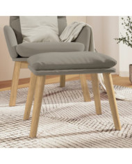 Repose-pied Gris clair 45x29,5x35 cm Velours | Mobilier & Déco