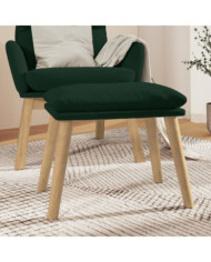 Repose-pied Vert foncé 45x29,5x35 cm Velours | Mobilier & Déco