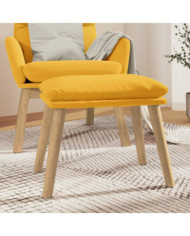 Repose-pied Jaune moutarde 45x29,5x35 cm Velours | Mobilier & Déco