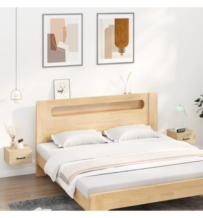 Tables de chevet murales 2 pcs Chêne sonoma 35x35x20 cm | Mobilier & Déco