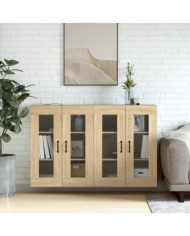 Armoires murales 2 pcs chêne sonoma bois d'ingénierie | Mobilier & Déco