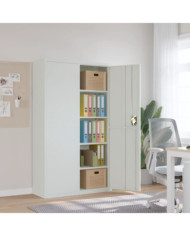 Classeur gris clair 105x40x180 cm acier | Mobilier & Déco