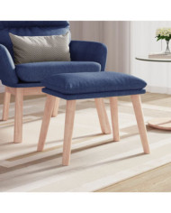 Repose-pied Bleu 45x29,5x35 cm Tissu | Mobilier & Déco