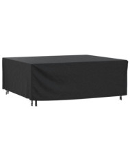 Housse de salon de jardin noir 200x160x70 cm imperméable 420D | Mobilier & Déco
