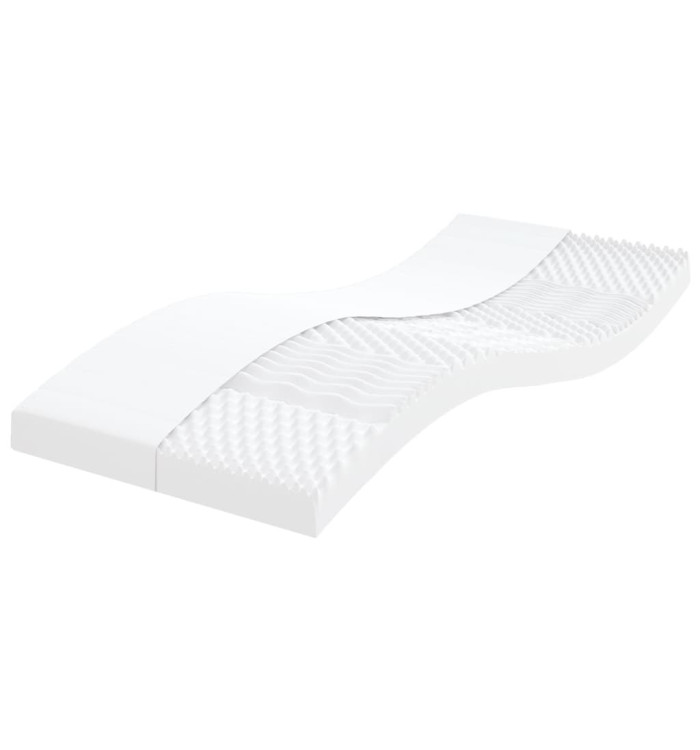 Matelas en mousse blanc 80x200 cm 7 zones dureté 20 ILD | Mobilier & Déco