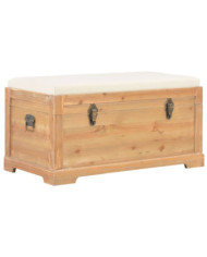 Coffre de rangement avec coussin 80x40x40 cm MDF | Mobilier & Déco
