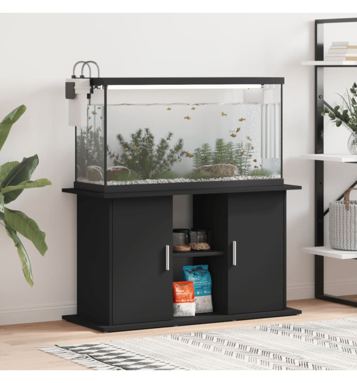 Support pour aquarium noir 101x41x58 cm bois d'ingénierie | Mobilier & Déco