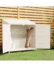 Remise de jardin Blanc 102x52x112 cm Bois de sapin solide | Mobilier & Déco