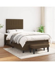 Sommier à lattes de lit avec matelas Marron foncé 120x200 cm | Mobilier & Déco