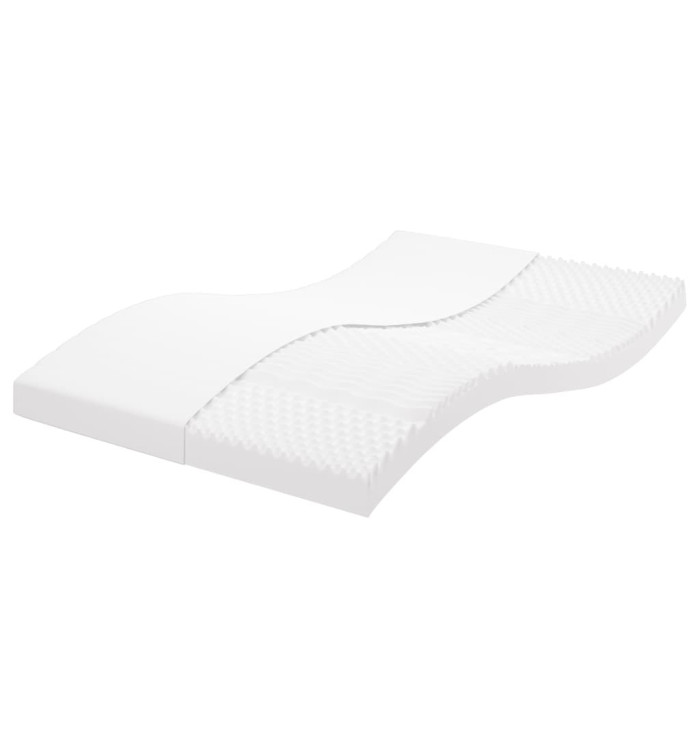 Matelas en mousse blanc 120x200 cm 7 zones dureté 20 ILD | Mobilier & Déco