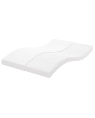 Matelas en mousse blanc 120x200 cm 7 zones dureté 20 ILD | Mobilier & Déco