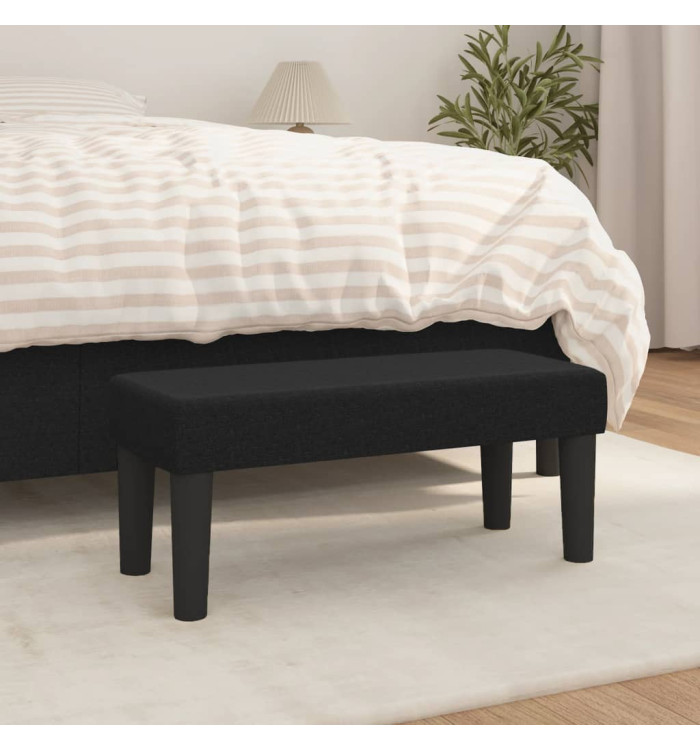 Banc Noir 70x30x30 cm Tissu | Mobilier & Déco