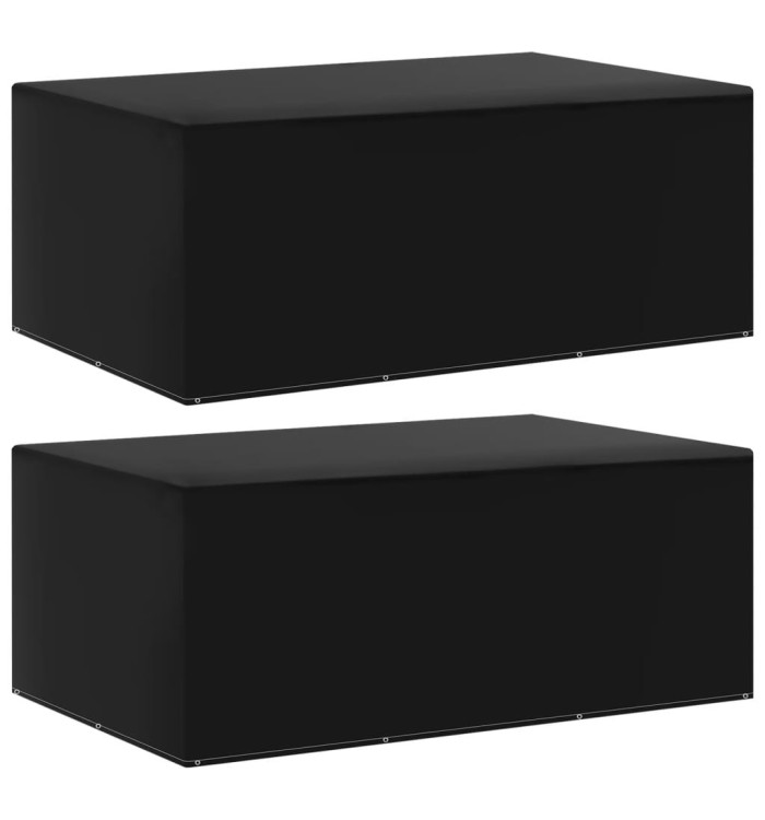 Housses de salon de jardin 2 pcs 7 œillets 225x143x90 cm | Mobilier & Déco