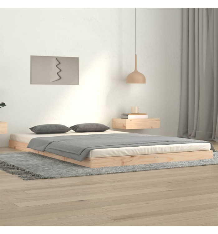 Cadre de lit sans matelas 120x200 cm bois de pin massif | Mobilier & Déco