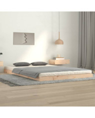 Cadre de lit sans matelas 120x200 cm bois de pin massif | Mobilier & Déco
