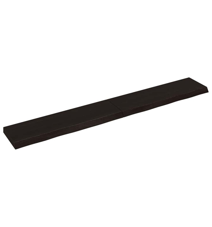 Étagère murale marron foncé bois chêne massif traité | Mobilier & Déco