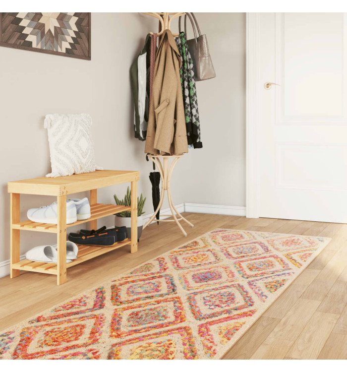 Tapis lavable multicolore 80x300 cm antidérapant | Mobilier & Déco