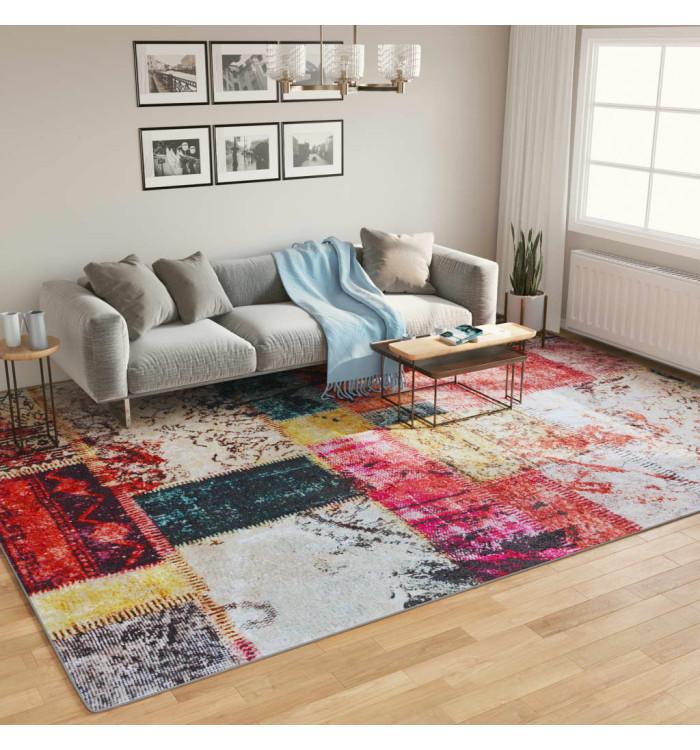 Tapis lavable multicolore 400x300 cm antidérapant | Mobilier & Déco