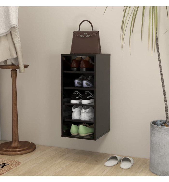 Armoire à chaussures Noir 31,5x35x70 cm Aggloméré | Mobilier & Déco