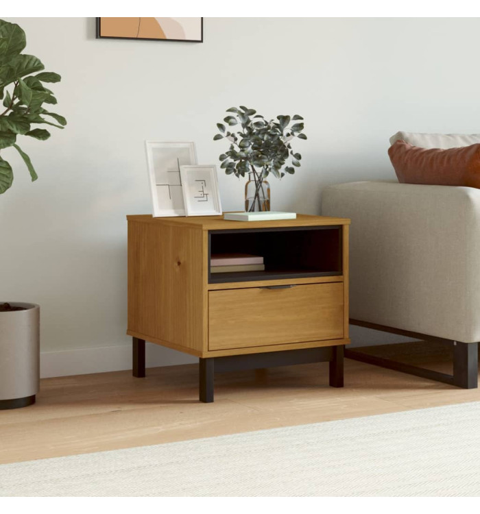 Table d'appoint FLAM 50x50x50 cm bois de pin massif | Mobilier & Déco