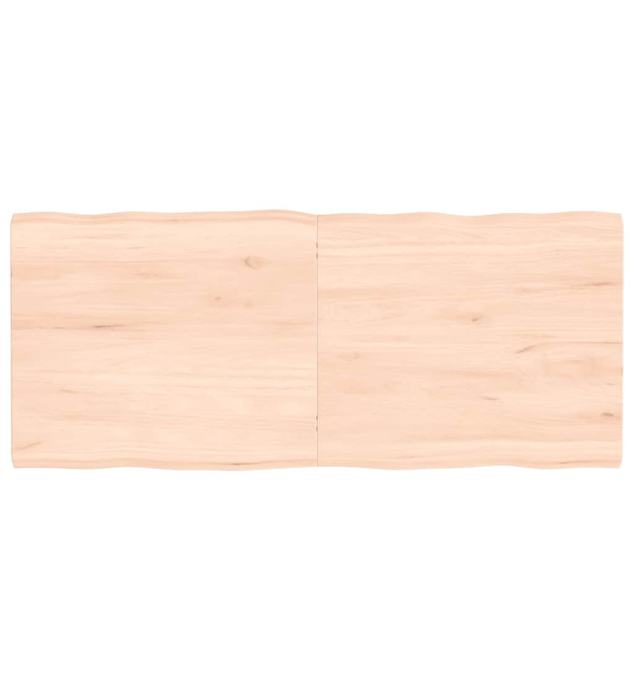 Dessus de table bois massif non traité bordure assortie | Mobilier & Déco